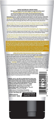 Magic Razorless Cream Shave Bald Head 6 Ounce Tube (177ml) (6 Pack)