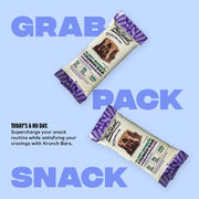 NuSkool Snacks Double Chocolate Keto Friendly Protein Krunch Bars (12 Pack) - 7g Fiber, 10g Clean Plant-Based Protein, 3g Net Carbs - Gluten-Free, Non-GMO, Vegan, Low Carb Keto Healthy Breakfast Snack