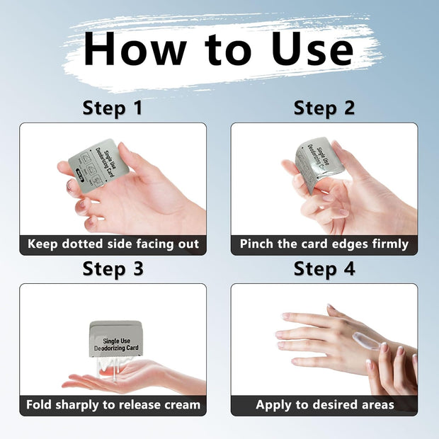 Portable Single Use Deodorant Cards, Home Essentials, Strong odor Protection In Important Situations, Safe Skincare For Both Men And Women -14 Pack