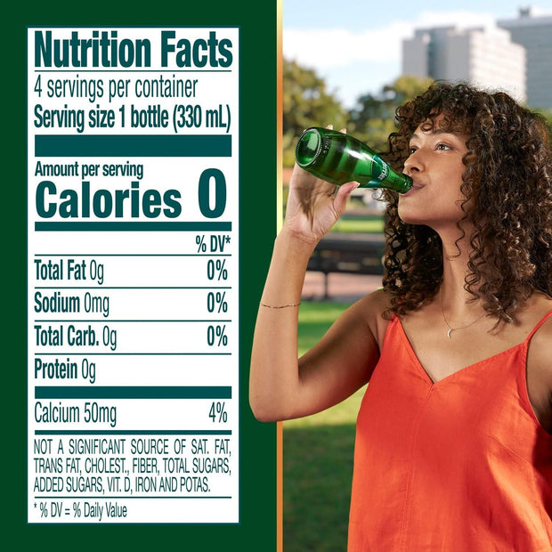 Perrier Sparkling Natural Mineral Water, 11 Oz Glass Bottles - (Pack of 12) - (Total of 132 Fl Oz)