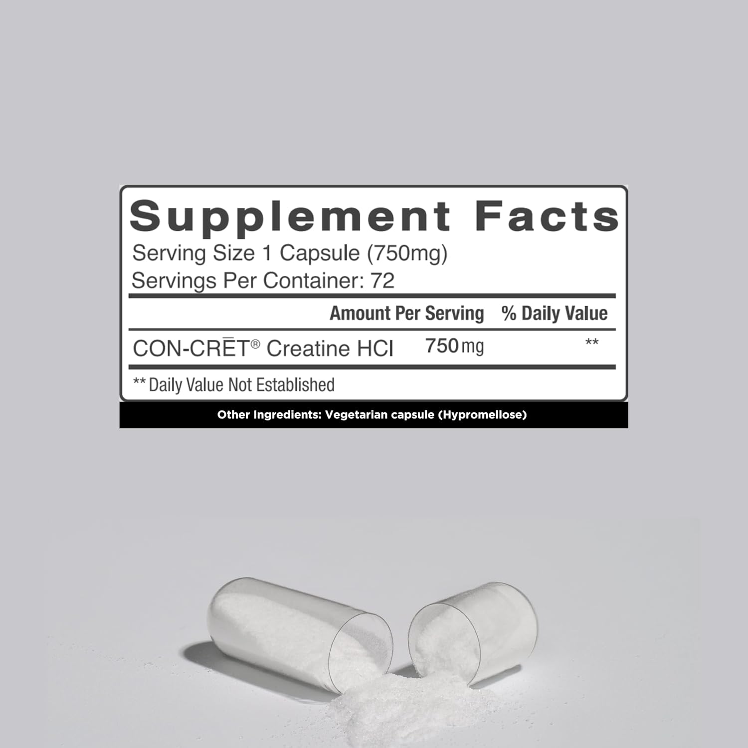 Creatine HCl for Brain Health Capsules – Clinically Tested Support for Memory, Focus, Concentration, Problem-Solving, Clarity, and Mood.* | Made in USA (60 Day Supply)