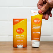 Lume Skin Care Gift Set for Women, Whole Body Deodorant Starter Pack -Smooth Solid Stick, Invisible Cream Tube, Acidified Body Wash Mini & Deodorant Wipes -Aluminum Free Odor Control (Toasted Coconut)