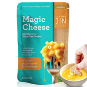 Vegan Magic Cheese Sauce (6oz powder makes 14oz), Cheddar Cheese Powder for Vegan, Plant-Based Cheese, Salty Crackers Dairy Free, Low Sodium