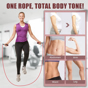 Jump Rope for Women & Men Adjustable Length Cotton Skipping Rope for Adults & Kids Workout Equipment for Weight Loss, Cardio, Boxing & Fitness Suitable for Home, Gym & School Use