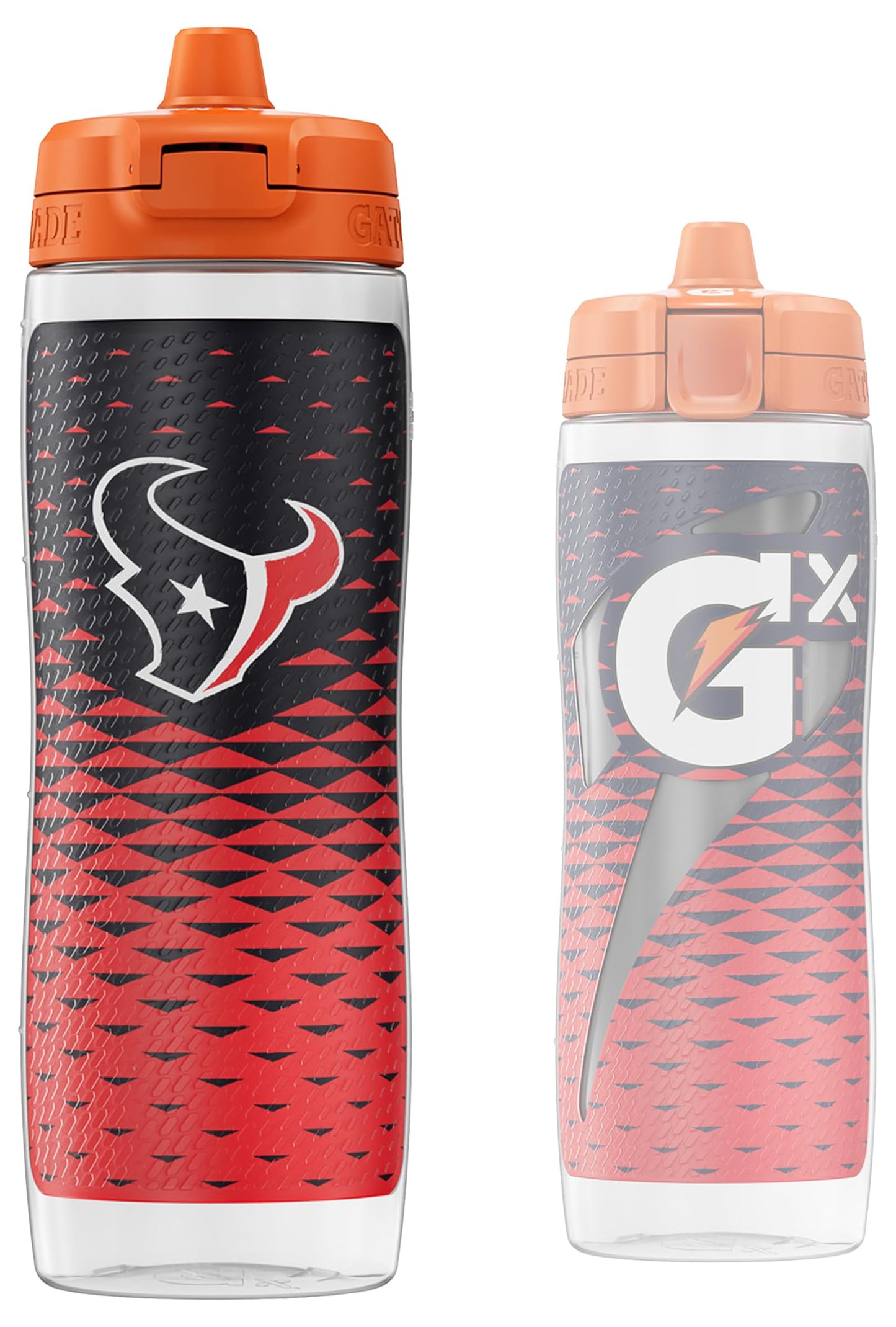 Gatorade Gx NFL Non-Slip Squeeze Bottles, 30 fl oz, Gx Hydration System