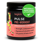 LEGION Pulse Pre Workout - All Natural Nitric Oxide Preworkout Drink to Boost Energy, Creatine Free, Naturally Sweetened, Beta Alanine, Citrulline, Alpha GPC (Tropical Punch)