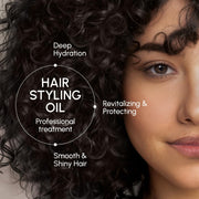 MAREE Hair Oil for Frizzy Hair with Keratin, Biotin & Vitamins - Hair Serum for Frizzy and Damaged Hair - Frizz Control Hair Care Products for Women - Aceites Para el Cabello - Keratin Hair Treatment