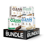 Ready® Protein Bars - Nut Free Bundle - Dark Chocolate Sea Salt + Chocolate Chip + Vanilla Swirl + Mint Chocolate Chip Bundle (3-Packs of 12, 1-Pack of 5, 41 Total)