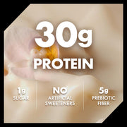 Oikos Protein Shake, Vanilla, 30g High Protein Drinks, Shelf Stable, Ready to Drink, 5g Prebiotic Fiber, 12 fl oz Bottle, 12 Count​