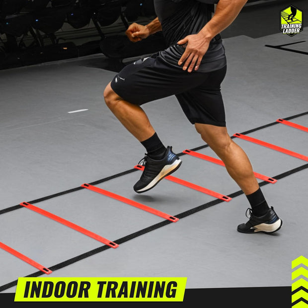 Teenitor Agility Ladder Speed Ladder Training Ladder for Soccer, Speed, Football Fitness Feet Training Carry Bag Agility Training Equipment 13 rungs, 23 feet