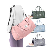 Weekender Duffel Bags for Women Men, Travel Totes Bag for Airplane, Cute Sports Gym Dance Overnight Luggage Bag with Wet Pocket Shoe Compartment, Carry On Hospital Bag for Labor and Delivery