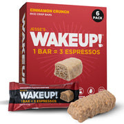 WAKE UP!™ Chocolate Caffeinated Protein Bars – 350 mg Clean Caffeine (1 Bar = 3 Espressos) • Vegan, Gluten-Free, Kosher • Plant-Based Energy + Protein • On-the-Go Focus & Endurance