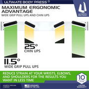 Ultimate Body Press Wall Mounted Doorway Pull Up Bar