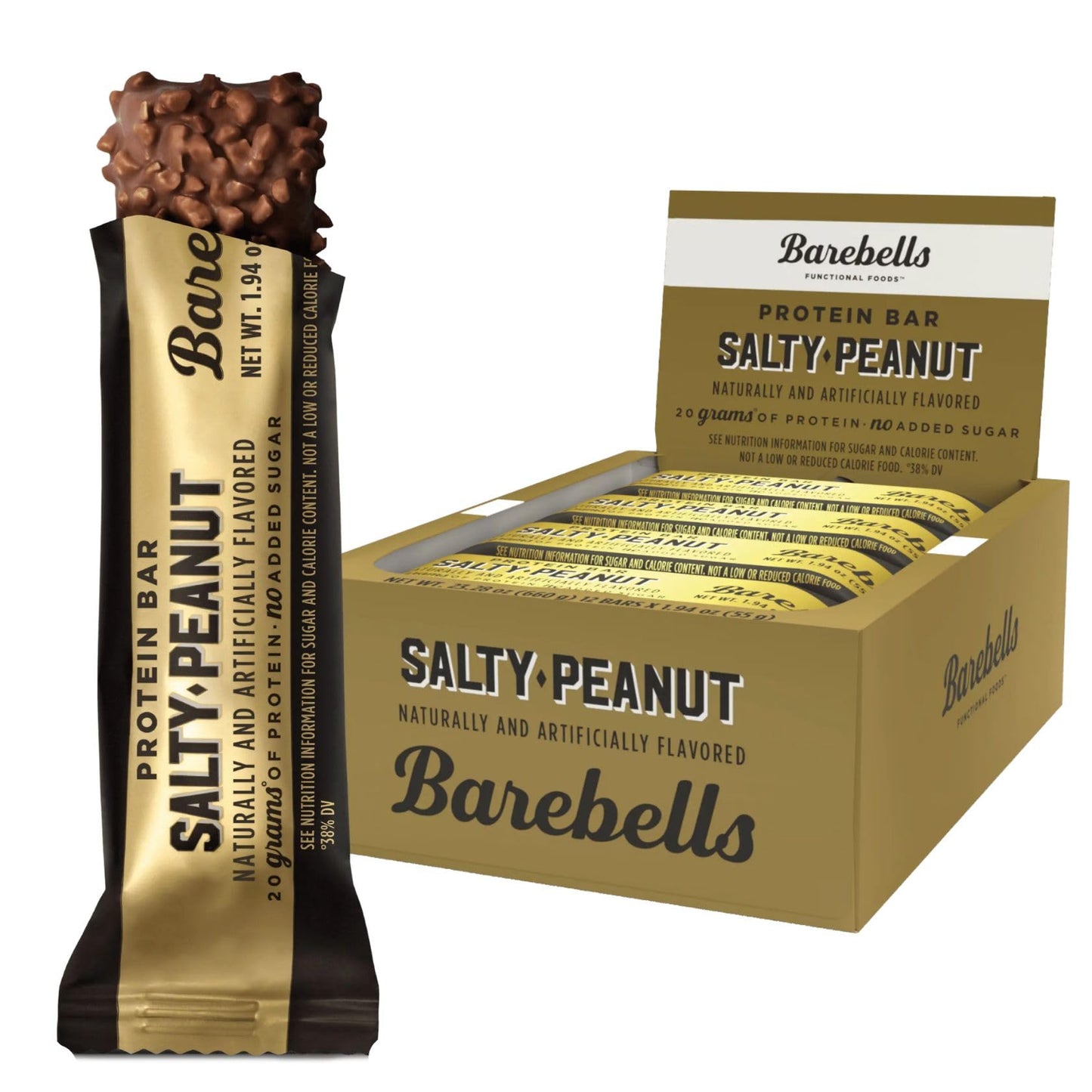 Barebells Protein Bars Variety Pack - 12 Count, 1.9oz Bars - Protein Snacks with 20g of High Protein - Chocolate Protein Bar with 1g of Total Sugars - Perfect on The Go Protein Snack & Breakfast Bars