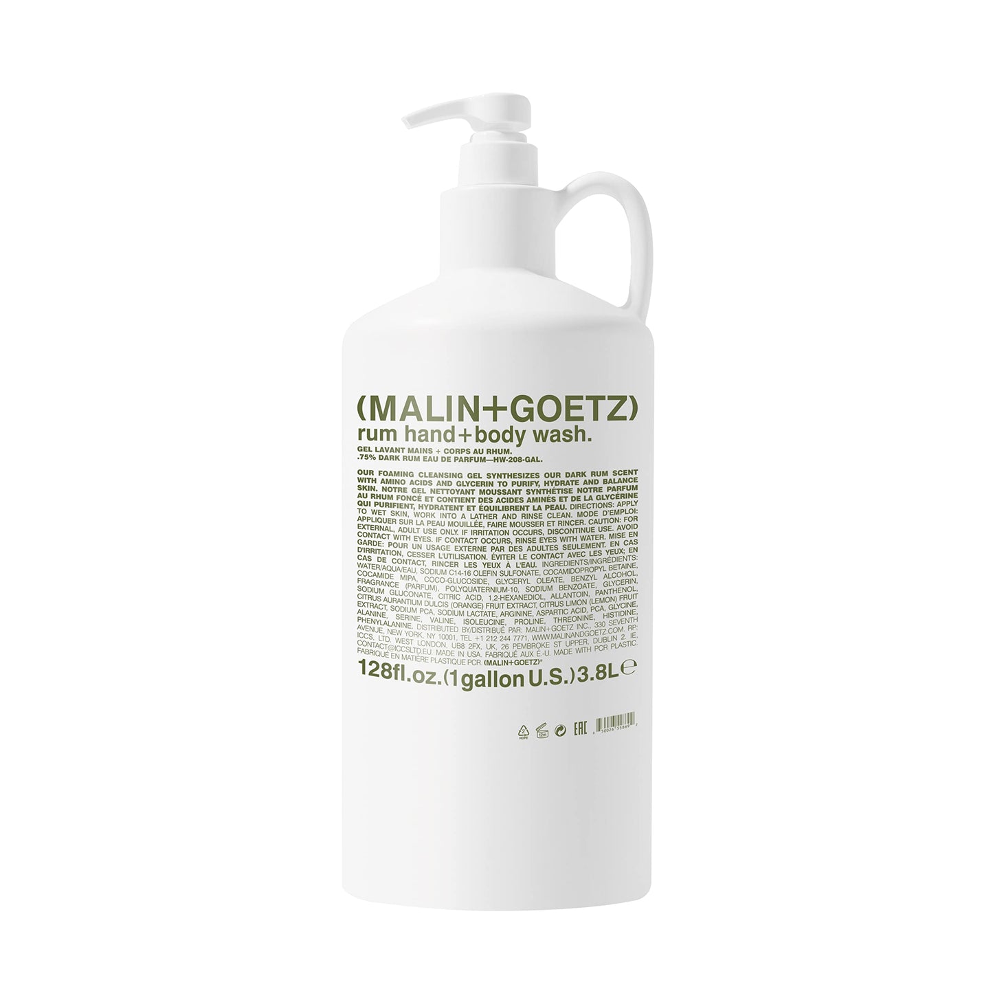 MALIN+GOETZ Hand + Body Wash – natural hydrating soap, cleansing and purifying for all skin types, prevents stripping or irritation on sensitive skin. Cruelty-free. Beauty Care