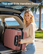 Suitour Luggage Sets 2 piece, Lightweigh Luggage Set with Spinner Wheels, 19/27 inch Travel Suitcase Set