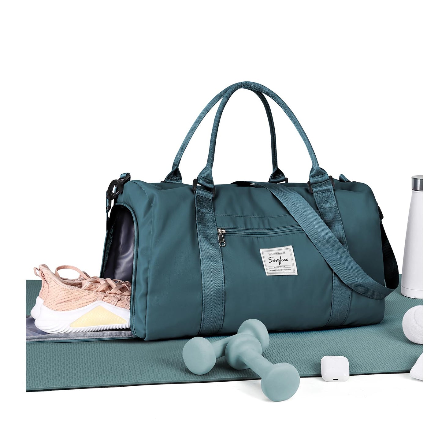 Gym Bag Womens,Travel Duffel Carry on Bag Sport Tote Bag Weekend Overnight Bag