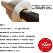 Professional Powerlifting Deadlift Barbell, 92in 27MM Olympic Barbell for Powerlifting, Deadlift Bar for 45lb 1500 lbs Weight Capacity 190K PSI, Enhanced Flex Weight Bar Fit 2" Weights