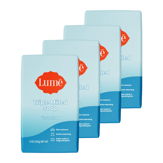 Lume Triple Milled Bar Soap - Rich Moisture & Gentle Cleansing - Paraben Free, Phthalate Free, Skin Safe - 5 ounce (Lavender Sage)
