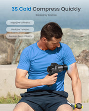 RENPHO Massage Gun Deep Tissue with Heat and Cold Head, Handheld Muscle Massager Therapy with Carry Case, Percussion Body Masajeador for Men Women Athletes Back Upgrade, Active Thermacool