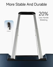 LUGGEX Carry On Luggage 22x14x9 Airline Approved, Expandable Polycarbonate Suitcase with Front Pocket (Charcoal Metallic, 20 Inch, 35L)