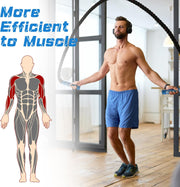 Jump Rope, 3.75 LB/2.65 LB Weighted Jump Rope for Fitness, Heavy Skipping Rope for Home Gym Workout, Weight Loss, Strength Training, Total Body Exercise Equipment