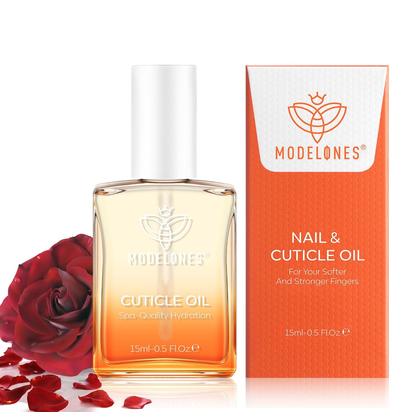 modelones Cuticle Oil Nail Strengthener and Growth Nail Growth Oil Repairs Cuticle & Promote Nail Care Moisturize Dry Skin 15ml