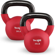Yes4All Kettlebells 5lbs-65lbs & Kettlebell Sets Adjustable Weights, Kettlebell for Weight Training, Home Workout Equipment with Secure Grip for High Rep, Exercise Equipment