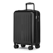 KYME Suitcase Hardshell With Double Spinner Wheels, PC+ABS TSA Lock Travel Luggage (Pink, 2Pcs Set(20"/24"))