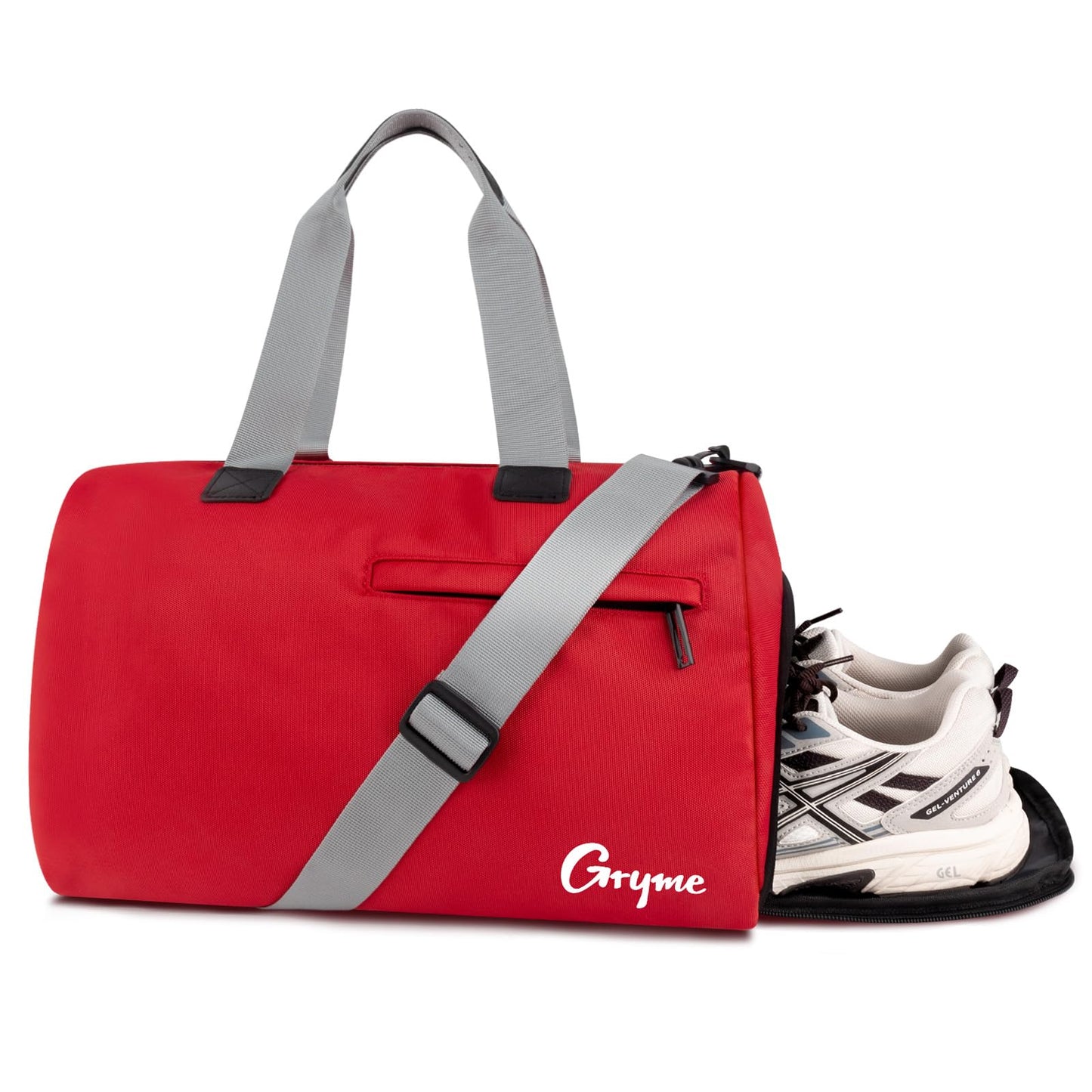 Gryme 15 Inch Small Gym Bag with Shoes Compartment and Wet Pocket, Mini Duffle Bag for Men & Women, Small Sports Bag for Travel Carry On, Swimming, Workout, Weekender Overnight