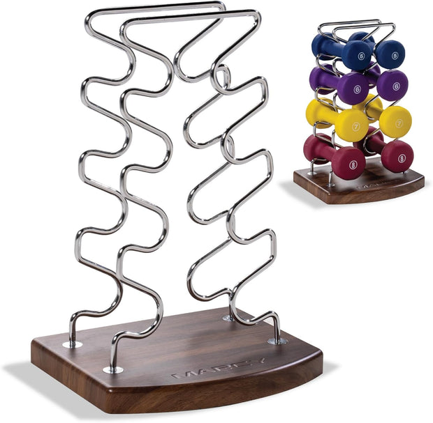 Marcy Strength Training Dumbbell Rack, Wire Frame Minimalist Dumbbell Storage