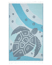 Sand Cloud Turkish Beach Towel - Sand Free - 100% Organic Turkish Cotton Yarn - Quick Dry Towel for Beach, Picnic, Blanket or Bath Towel - As Seen on Shark Tank - Marine Life (Whale Shark)