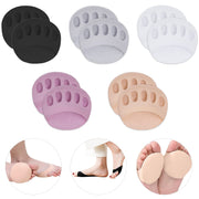 Ball of Foot Cushions (5 Pairs) - Metatarsal Pads for Women & Men, Soft Forefoot Pads for Ball of Feet, Reusable, Breathable, Prevent Pain & Discomfort