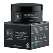 Tiege Hanley Glycolic Acid Pads for Men, 1-Pack - Exfoliating Face Cleansing Pads for Forehead, Nose & Cheeks - Men's Daily Skin Care Facial Wipes.18.5% Acid Complex (Glycolic, Salicylic & Lactic).