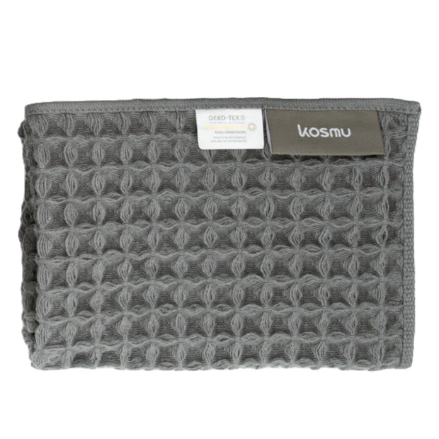 Luxury Japanese Cotton Waffle Bath Towel | Plush, Absorbent, and Quick Dry (Coral Orange, Hand Towel, 32" x 16")