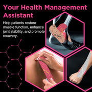 OK TAPE Synthetic Kinesiology Tape Precut Strips, Waterproof Kinesiology Athletic Tape for Joint & Muscle Support, Reflective and Durable Tape, 2in×16.4ft Roll 20PCS | Beige