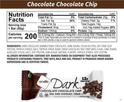 NuGo Dark Chocolate Chocolate Chip, 12g Vegan Protein, 200 Calorie, Gluten Free, 24 Count