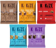 KiZE Energy Bars - Peanut Butter - Gluten Free, Non-GMO, and High Protein Meal Replacement Energy Bars, Clean and Simple Food Ingredients - 10g High Protein Snacks, (10 Count)