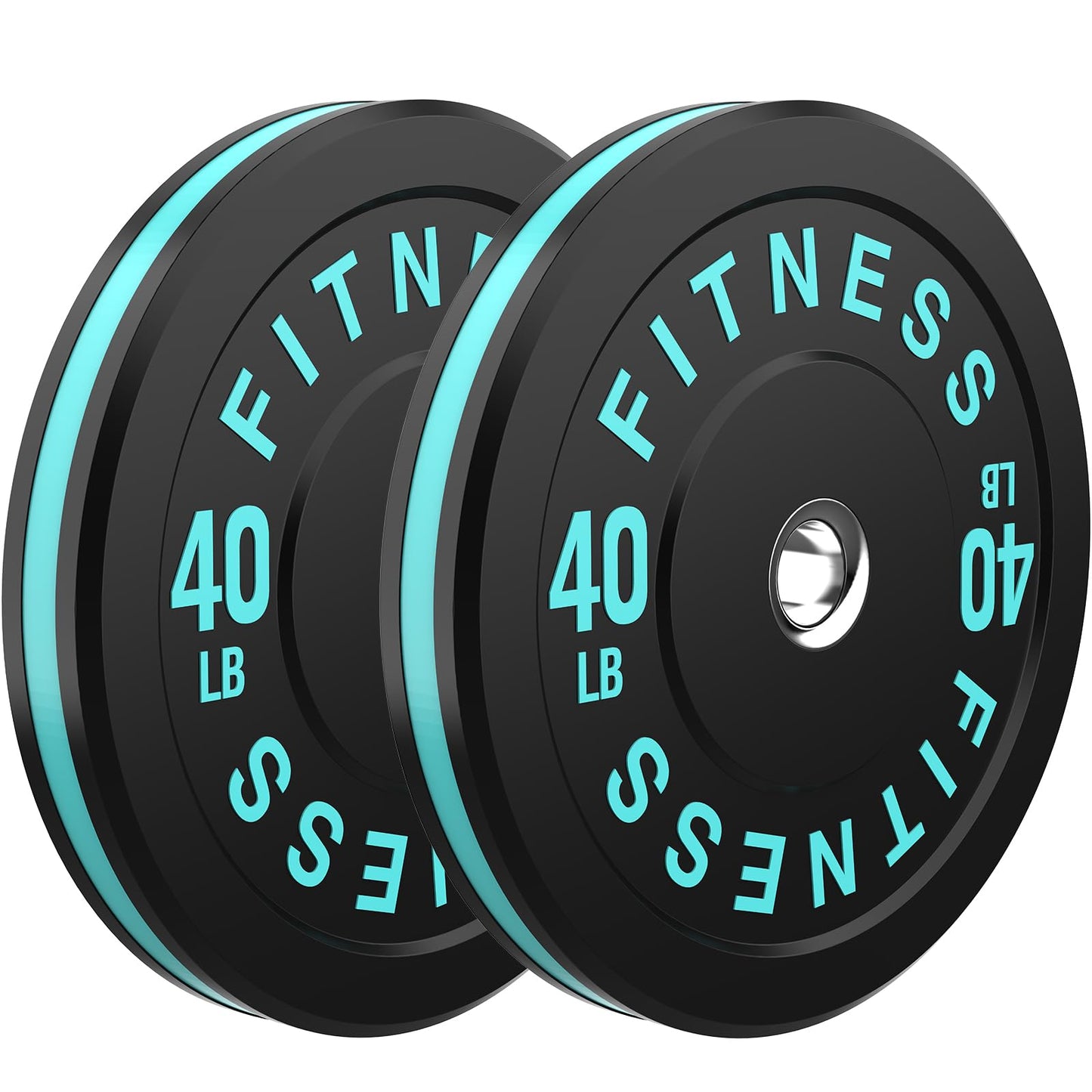2 Inch Bumper Plates，10-500lbs，Barbell Rubber Olympic Weight Plates Set for Home Gym, Strength Training & Weight Lifting, Multiple Options Colors