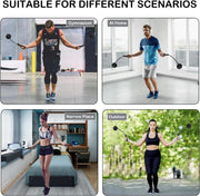 Jump Rope Ropeless Skipping Rope for Fitness Training Exercise, Adjustable Weighted Cordless Jump Rope for Men Women Kids
