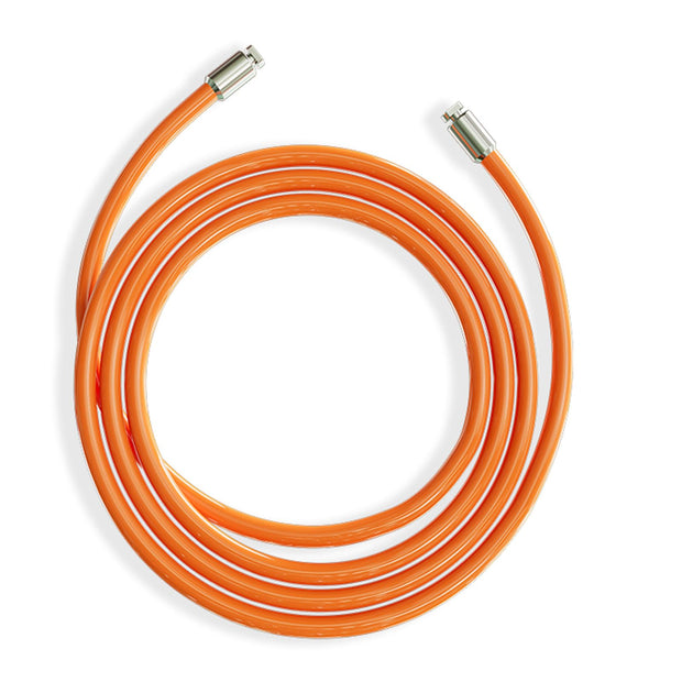 Skipping Rope Spare Replacement Cable for Crosstraining, Fitness and Boxing by MOGOLD | PVC, steel 8mm diameter Orange| For Regular Training | Compatible with other brands.