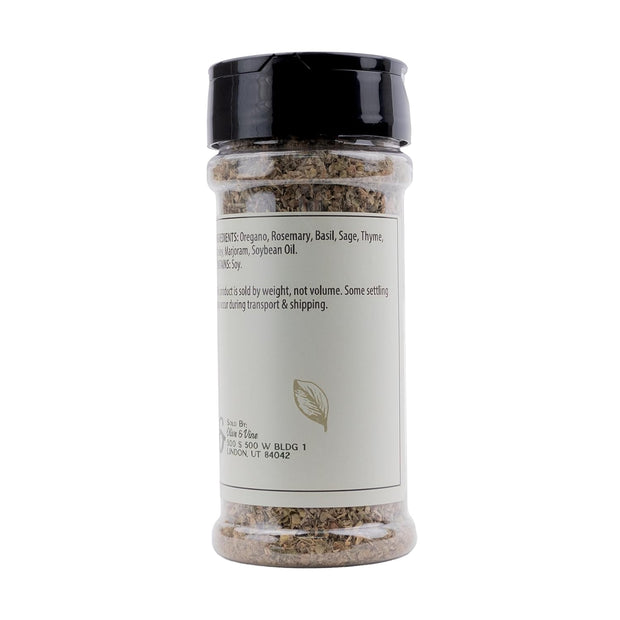Olive & Vine Italian Seasoning, Herb Blend, Use in Pasta, Pizza, Salads, Rich Tradition, Authentic Taste, For Global Recipes (0.64 Ounce)