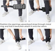 Sportneer Adjustable Ankle Weights for Women and Men 7 lbs/Pair Adjustable Leg Weights with Secure Straps, Strength Training Weighted for Yoga, Walking, Running, Aerobics, Gym, Physical Therapy