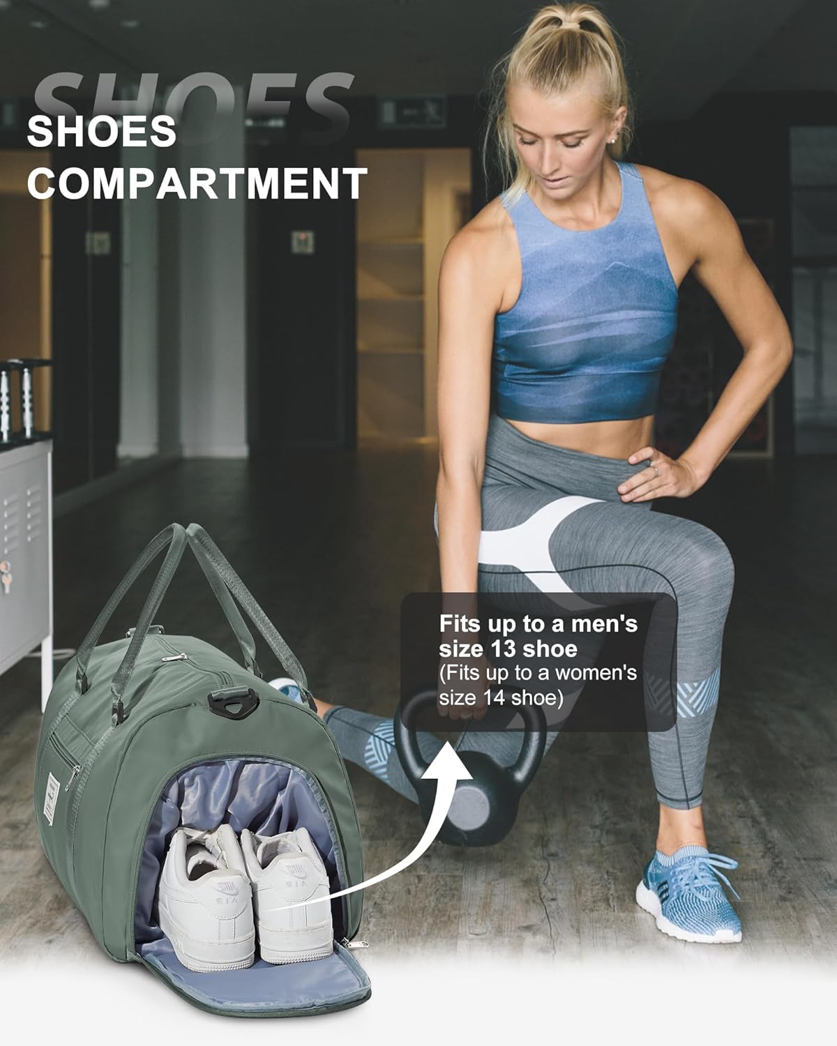 Gym Bag Womens,Travel Duffel Carry on Bag Sport Tote Bag Weekend Overnight Bag