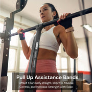 Premium Latex Free Resistance Bands for Working Out - Set of 5 + Carrying Bag | Non Latex Pull Up Loop Workout Bands Resistance for Women and Men | Stretching, Exercise and Muscle Training