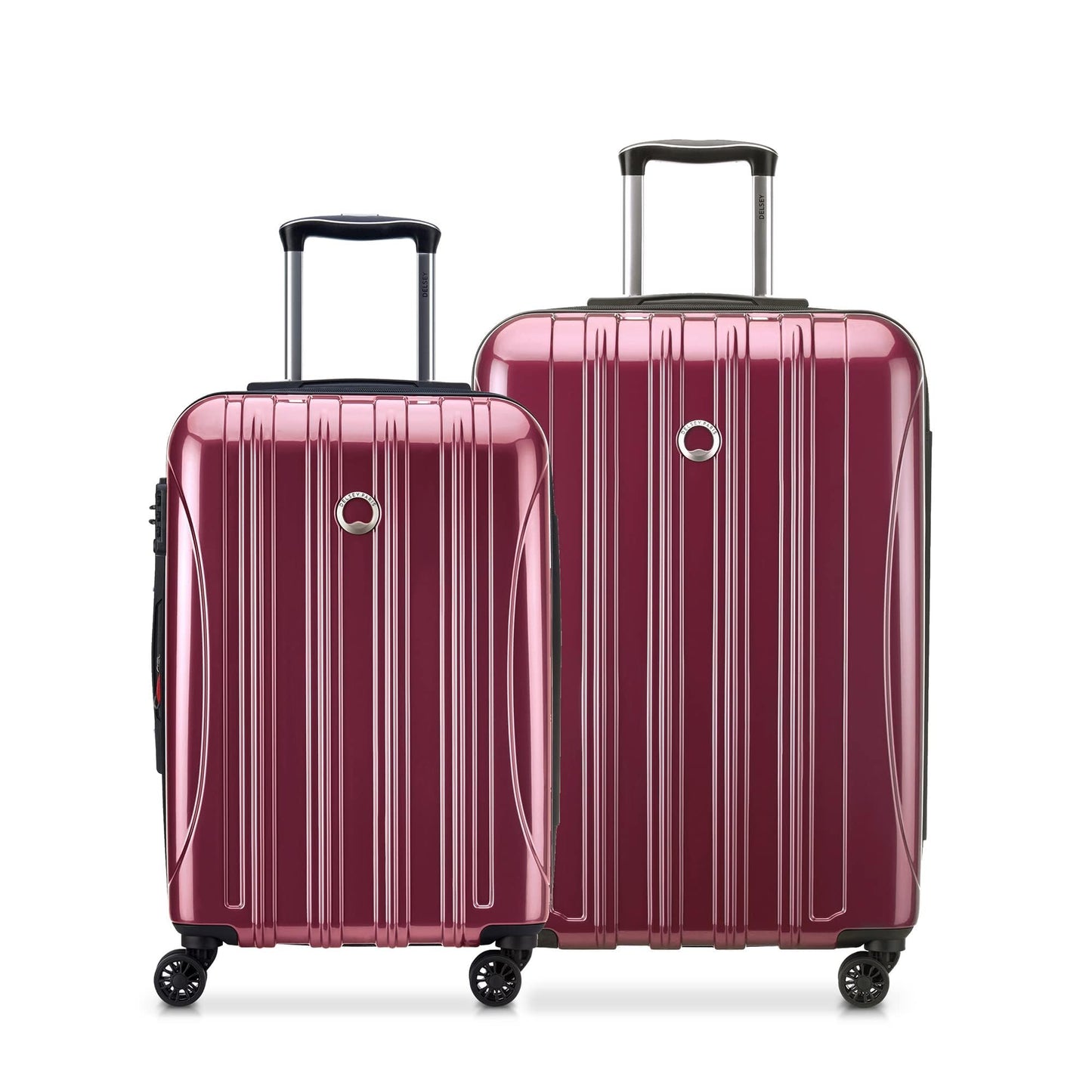 DELSEY PARIS Helium Aero Hardside Expandable Luggage with Spinner Wheels, Blue Cobalt, 3-Piece Set (21/24/28)