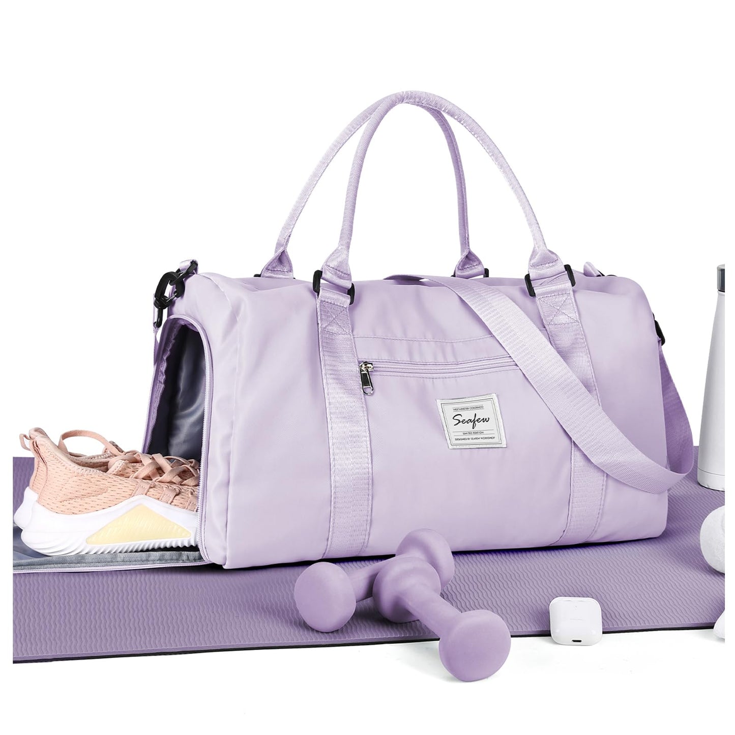 Gym Bag Womens,Travel Duffel Carry on Bag Sport Tote Bag Weekend Overnight Bag
