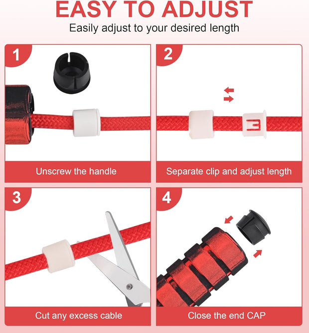 Jump Rope for Women Men, Fitness Jumprope for Women Workout, Adjustable Adult Exercise Skipping Rope