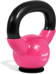 Yes4All Kettlebells Rubber Base, Kettlebell Set for Women, Strength Training Kettlebells Weights (10-65 lbs)