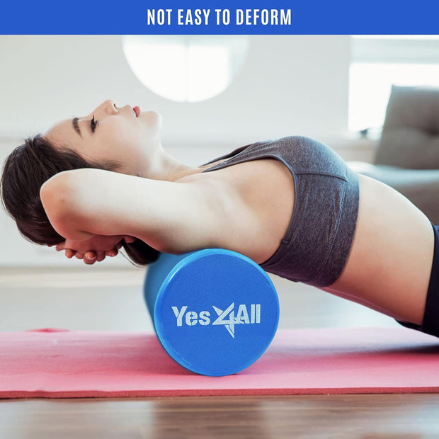 Yes4All EVA Firm Foam Roller for Back - Round Back Roller for Exercise, Yoga & Pilates 12/18/24/36 inch